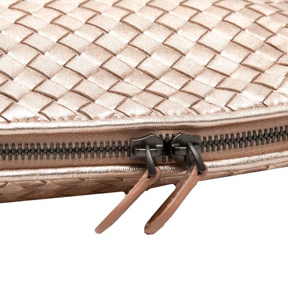 Pre-Loved Bottega Veneta Metallic Nappa Intrecciato Nodini Crossbody - Picture 7 of 8